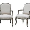 Wash White Louis XV Chair