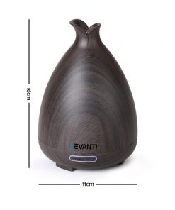 DEVANTI Aroma Diffuser Air Humidifier Dark Wood Grain 120ml