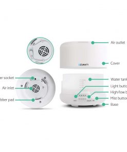 Devanti 500ml 4 in 1 Aroma Diffuser - White
