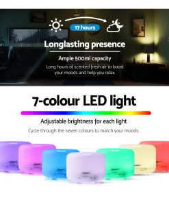 Devanti 500ml 4 in 1 Aroma Diffuser - White