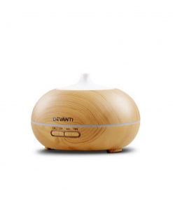 Devanti 300ml 4 in 1 Aroma Diffuser - Light Wood