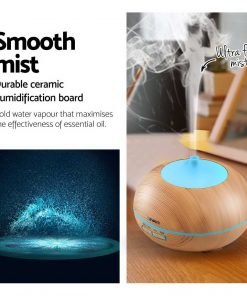 Devanti 300ml 4 in 1 Aroma Diffuser - Light Wood
