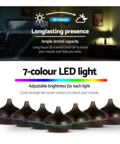 300ml 4-in-1 Aroma Diffuser Dark Wood