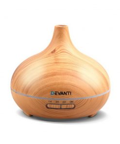 Devanti 300ml 4 in 1 Aroma Diffuser - Light Wood