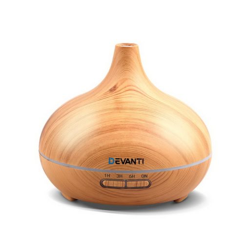 Devanti 300ml 4 in 1 Aroma Diffuser - Light Wood