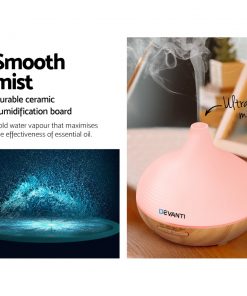 DEVANTi Aroma Diffuser Air Humidifier Night Light 300ml