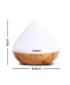 DEVANTI Aroma Diffuser Air Humidifier Night Light 300ml