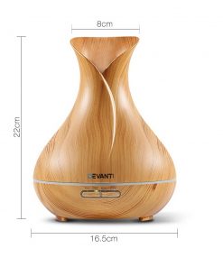 Devanti 400ml 4 in 1 Aroma Diffuser - Light Wood