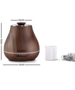 Devanti Aroma Diffuser - Dark Wood