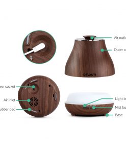 Devanti Aroma Diffuser - Dark Wood