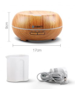 Devanti 200ml 4 in 1 Aroma Diffuser - Light Wood