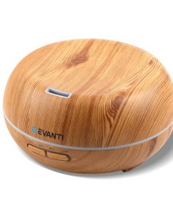 Devanti 200ml 4 in 1 Aroma Diffuser - Light Wood