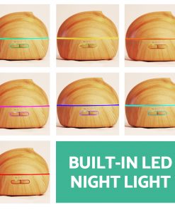 4 in 1 Ultrasonic Aroma Diffuser 300ml - Light Wood