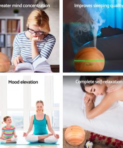 4 in 1 Ultrasonic Aroma Diffuser 300ml - Light Wood