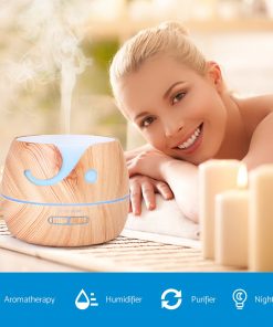 Aroma Diffuser Air Humidifier 400ml Light Wood Grain