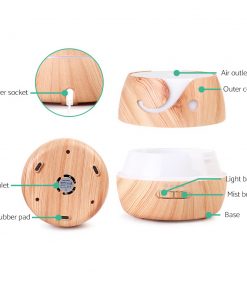 Aroma Diffuser Air Humidifier 400ml Light Wood Grain