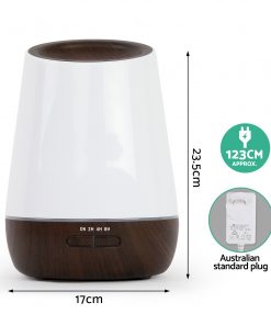 4 in 1 Ultrasonic Aroma Diffuser 500ml - Dark Wood