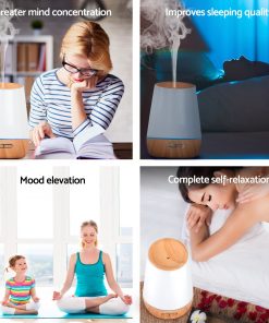 4 in 1 Ultrasonic Aroma Diffuser 500ml  - Light Wood