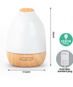 4 in 1 Ultrasonic Aroma Diffuser 500ml - Light Wood