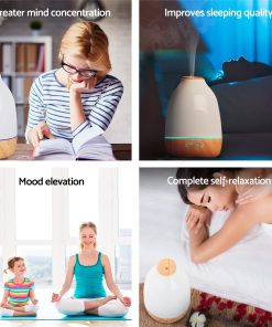 4 in 1 Ultrasonic Aroma Diffuser 500ml - Light Wood