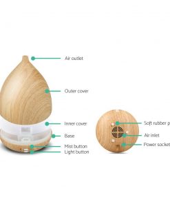 4 in 1 Aroma Diffuser 300ml  - Light Wood