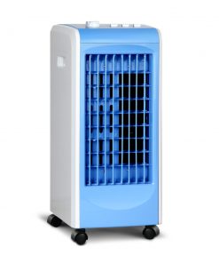 Devanti Portable Air Cooler and Humidifier Conditioner - White & Blue