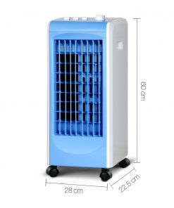 Devanti Portable Air Cooler and Humidifier Conditioner - White & Blue