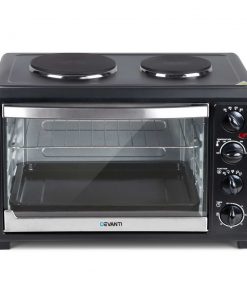 Devanti 45L Convection Oven with Hotplates - Black