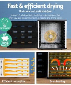 Devanti Commercial Food Dehydrator with 10 Trays