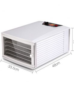 Devanti Stainless Steel Commercial Food Dehydrator with 6 Trays