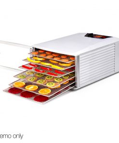 Devanti Stainless Steel Commercial Food Dehydrator with 6 Trays