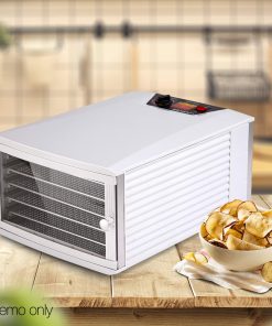 Devanti Stainless Steel Commercial Food Dehydrator with 6 Trays