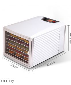 DEVANTI Stainless Steel Commercial Food Dehydrator with 8 Trays
