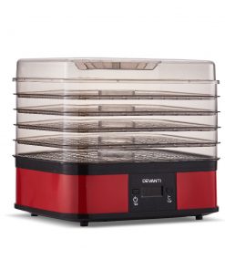 Devanti Food Dehydrator with 5 Trays - Red