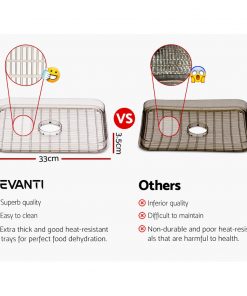 Devanti Food Dehydrator with 7 Trays - Silver