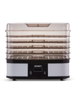 Devanti Food Dehydrator with 5 Trays - White