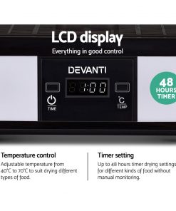 Devanti Food Dehydrator with 7 Trays - White