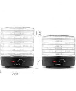 Devanti Food Dehydrator with 7 Trays - Black
