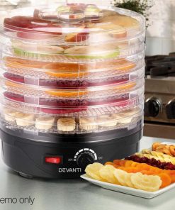 Devanti Food Dehydrator with 7 Trays - Black
