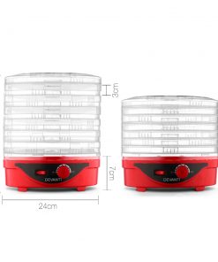 Devanti Food Dehydrator with 7 Trays - Red