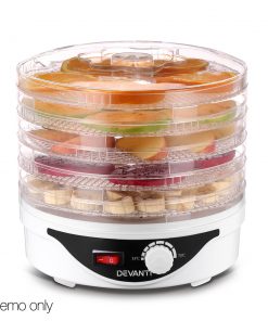 Devanti Food Dehydrator with 5 Trays - White