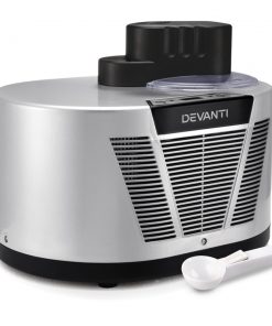 Devanti Self Cooling Ice Cream Maker - Silver