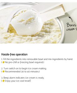 Devanti Ice Cream Maker with Built in Compressor