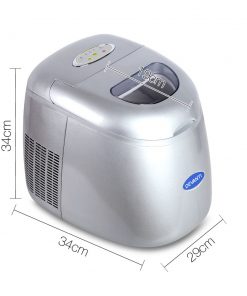 DEVANTI Portable Ice Cube Maker - Silver