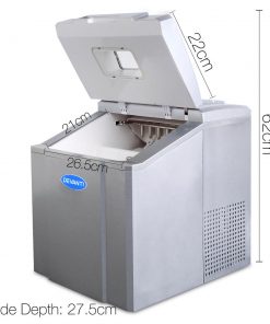 DEVANTI Portable Ice Cube Maker - Silver