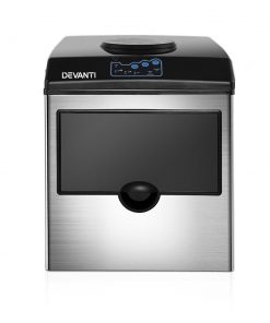 DEVANTi 2 in 1 Portable Commercial Ice Cube Maker Machine Water Dispenser