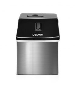 DEVANTi 3.2L Portable Ice Cube Maker Cold Commercial Machine Stainless Steel