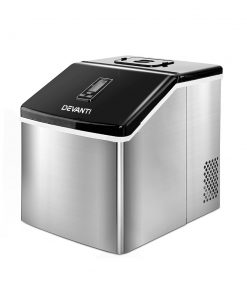 DEVANTi 3.2L Portable Ice Cube Maker Cold Commercial Machine Stainless Steel