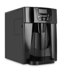 Devanti 2L Portable Ice Cuber Maker & Water Dispenser - Black