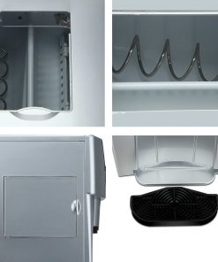 Devanti 2L Portable Ice Cuber Maker & Water Dispenser - Silver